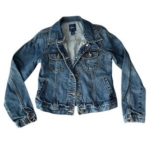 GapKids Girls Cotton Denim Jean Jacket XL Size 12 EUC